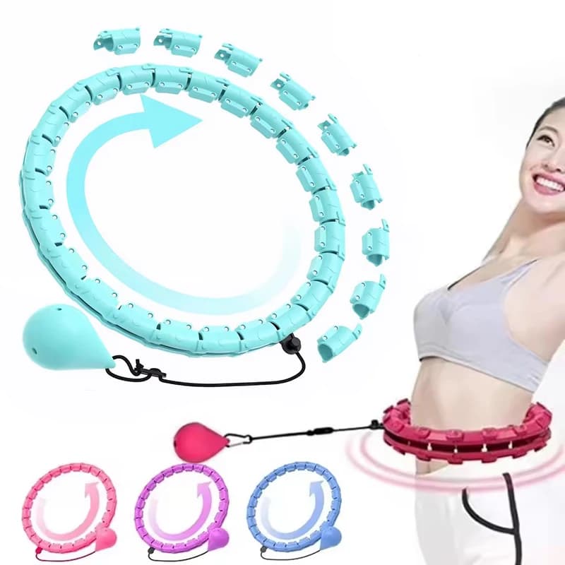 24 Section Sports Circle Portable Adjustable and Detachable Shaping Circle Waist Easy Weight Loss and Fitness Equipment