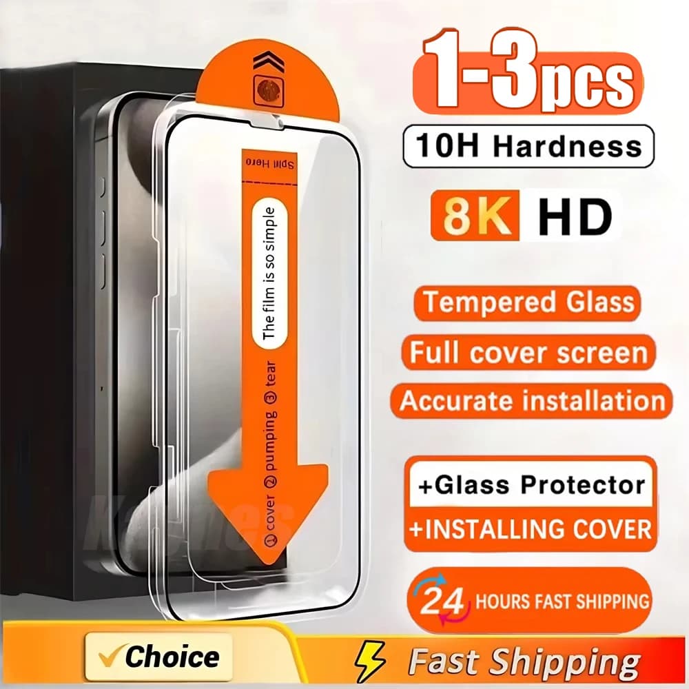 Oleophobic Coating Dust free Installation Screen Protector For Xiaomi Poco F6 F5 X5 X4 X6 Pro M5S M6 M4 F3 Protective Glass Film