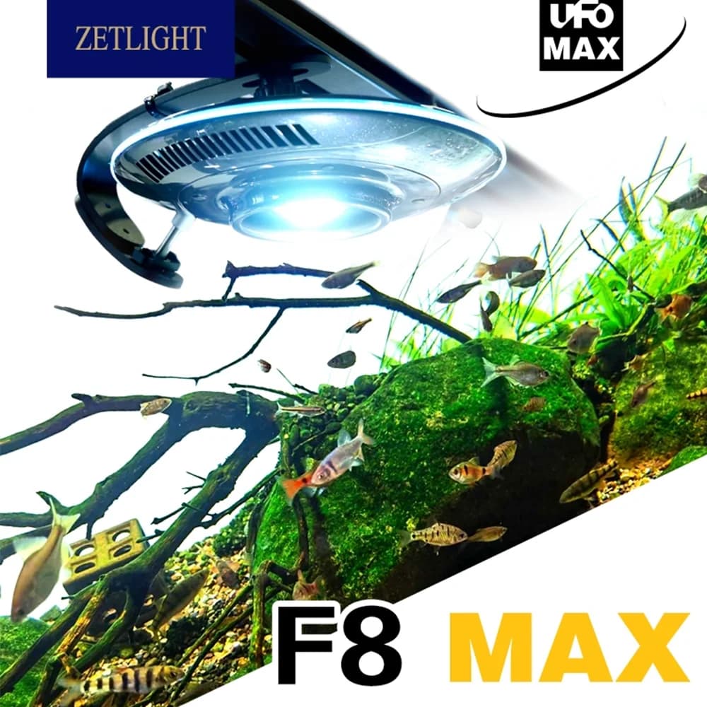 Zetlight F8 Max 96W – WRGB Smart LED for Saltwater Reefs with Bluetooth WiFi Sunrise Sunset Modes Precise Control