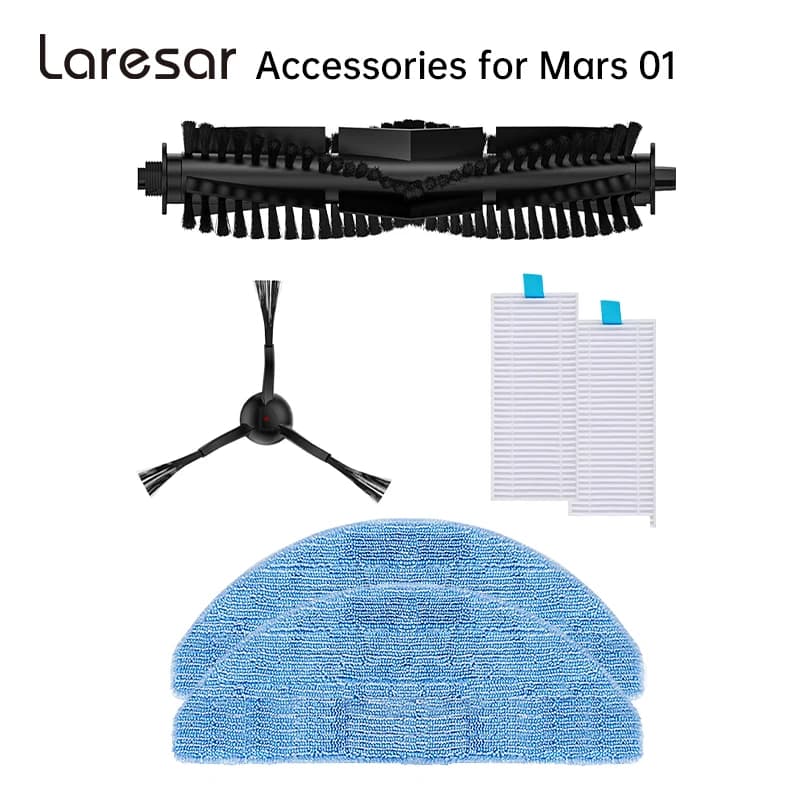 For Laresar Mars 01 Robot Vacuum Cleaner Accessories Kit Official Replacement Spare Part Consumables
