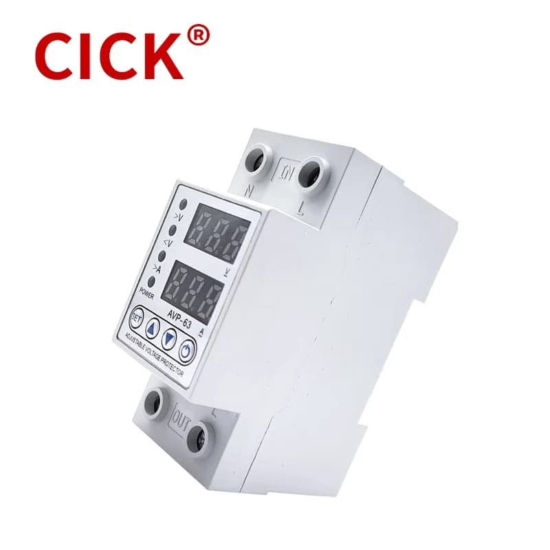 AVP 40A 63A 230V Overvoltage Current Reclosing Protector Under Voltage Protective with Dual Digital Display 40A 63A 80A 220V