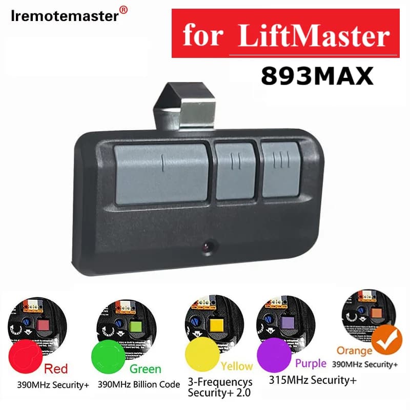 2024 NEW Replacement for Liftmaster 893MAX Sears Craftsman 890max Garage Door Opener Remote Control up to  6 doors