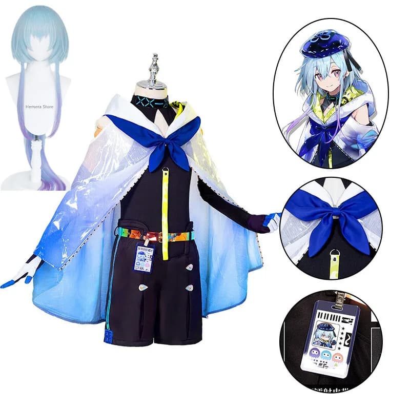 Game Arknights Cosplay Costume Arknights Mizuki Clothes Wig Shoes Umbrella Anime Cosplays Suit Fancy Outfits Cloakl Uniform Suit
