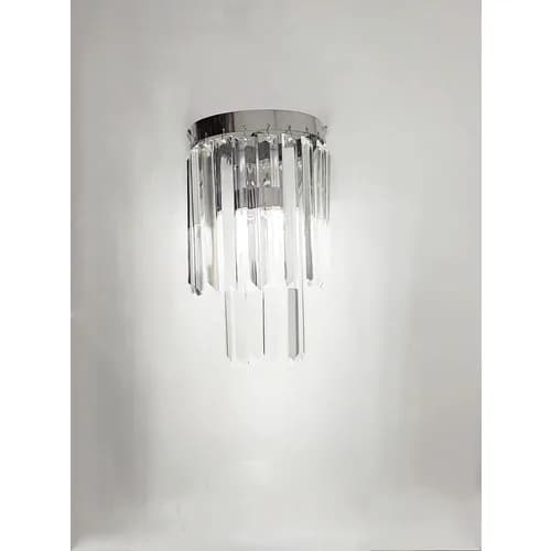 Gaziantep Chandelier Pandora Crystal Cubic Zirconia 2 Layer Silver Applique