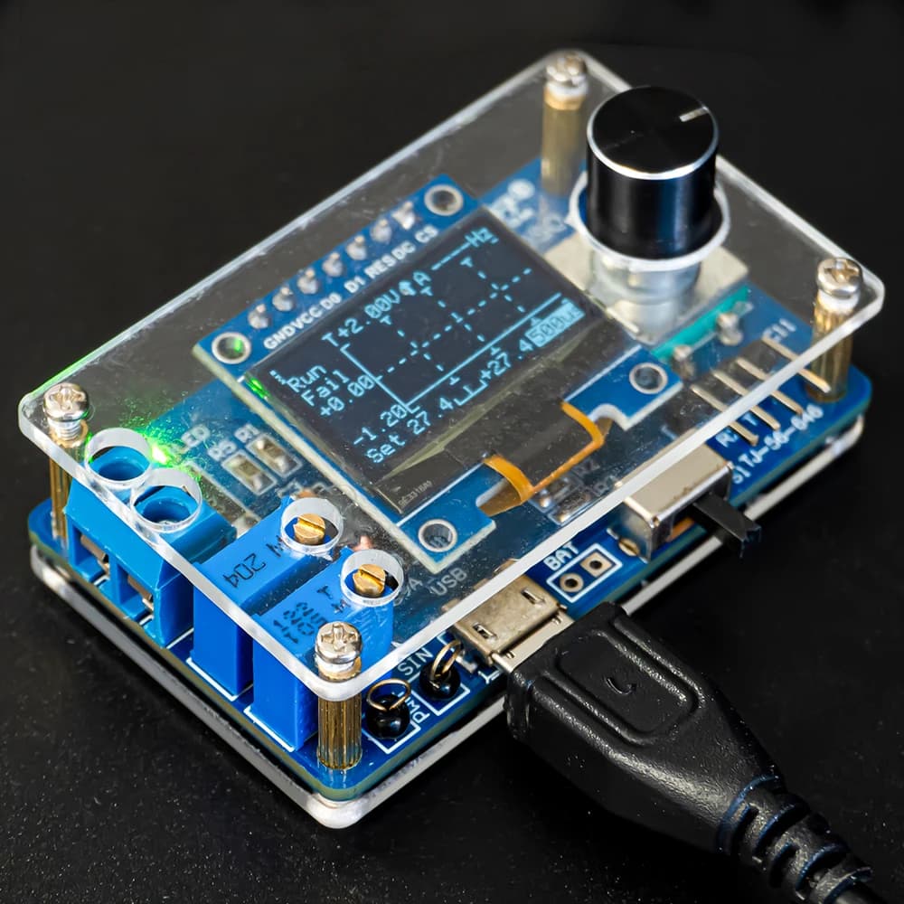 DIY Mini Digital Oscilloscope Electronic Kit STC8K8A MCU with 0.96 Inch OLED DIY Soldering Project Practice Solder Assembly