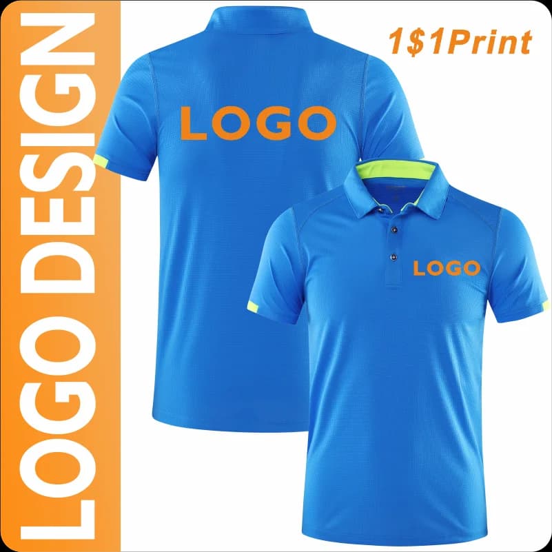 Customizable Diy Logo Quick-drying Polo Shirt For Men And Women Hiking Cycling Camping Outdoor Sports Tops Group Clothing