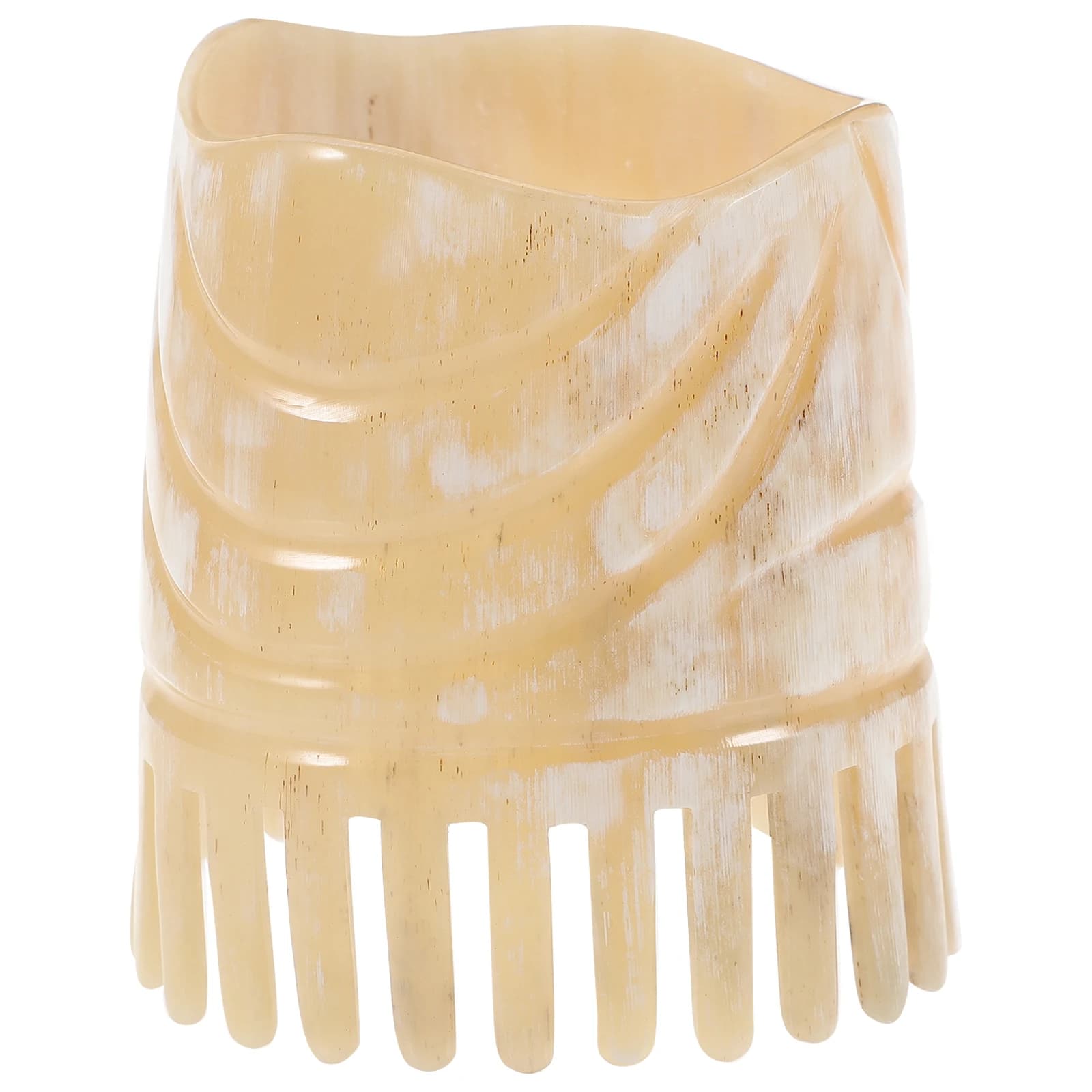 Natural Ox Horn Hair Comb Anti Static Portable Comb Hair Scalp Brush Hair Loss for Woman Men Styling Health Care Accessories