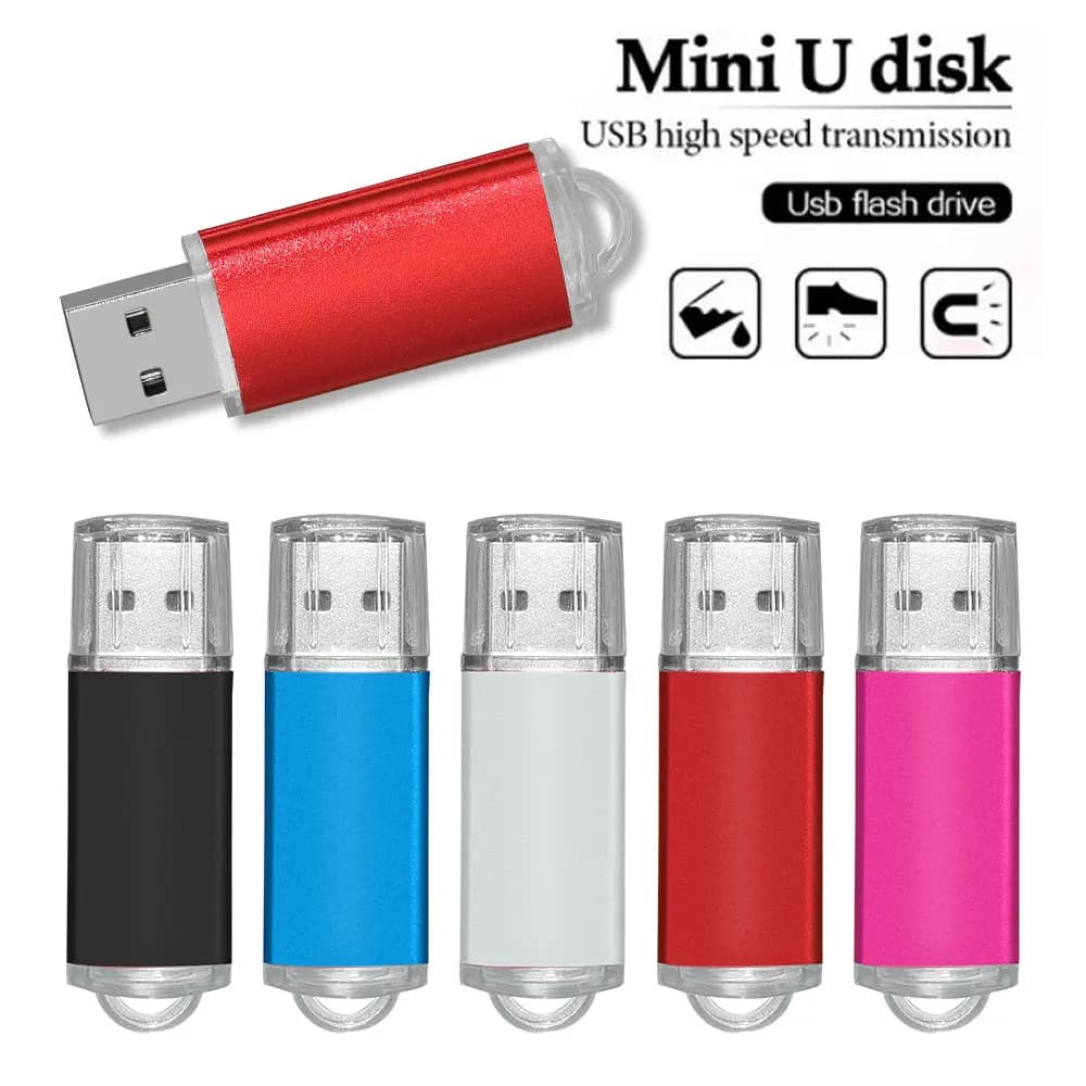 Colour USB 2.0 USB Flash Drive 8GB 16GB 32GB 64GB USB Stick Pen Drive 1GB 2GB4GB Pendrive for Smart Phone/PCCustom