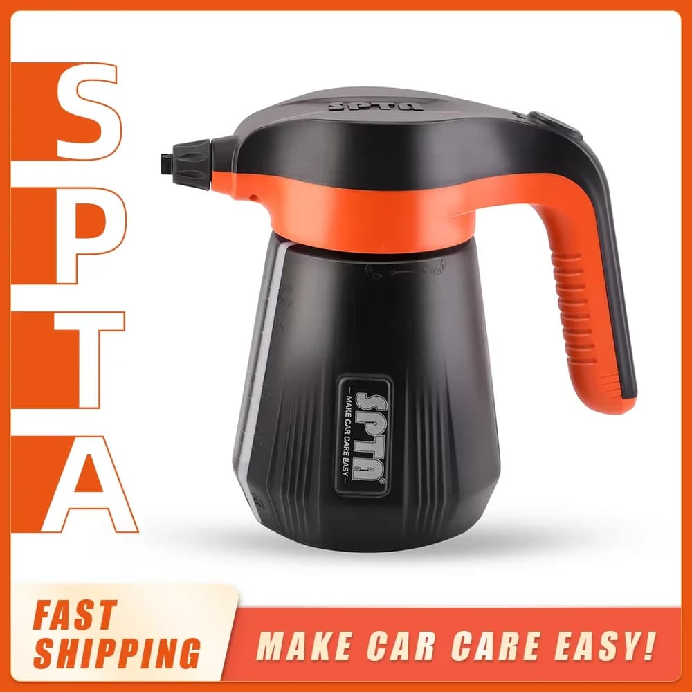 SPTA  2.25L/76 oz Electric Pressurized Soap Sprayer,Pressure Foam Sprayer, Car Foam Sprayer, Cordless Pump Sprayer