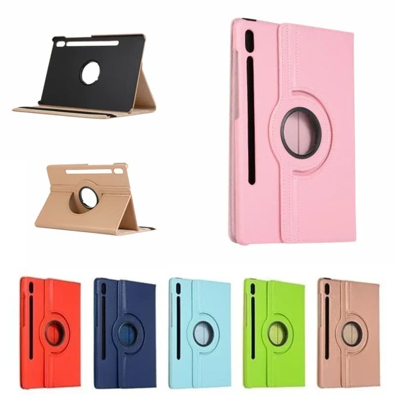 Case For Samsung Galaxy Tab A9 Plus S9 S8 S7 FE Plus 12.4 SM X210 X710 X716 X718 X810 X700 X800 360 Rotating Flip Stand Cover