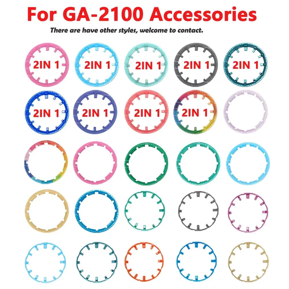 Casioak DIY Watch Scale Ring Index For GA2100 2110 2IN1 Hour Marker Dial Ring Refit Mod Modification Dial Watch Accessories