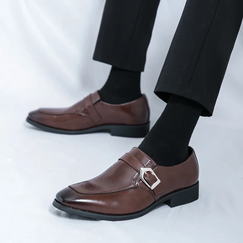 Casual Business Men's Leather Shoes Fashionable gentleman style Outdoor leisure party Daily office groom wedding Plus Size shoes