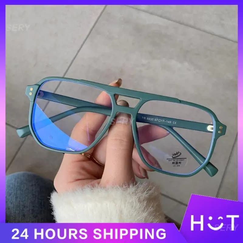 Retro Glasses Trendy Fashionable Stylish Retro Computer Glasses For Eye Strain Relief Square Eyeglasses Digital Eye Strain Retro