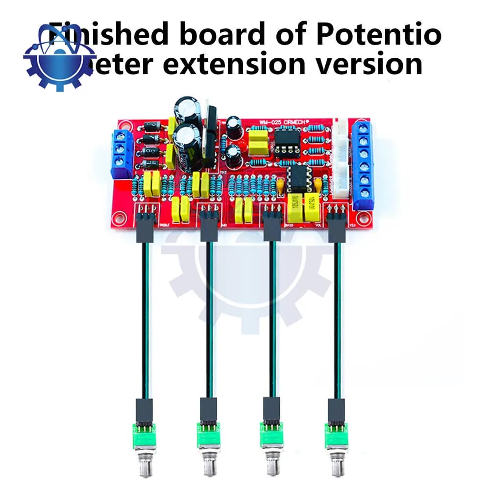 Volume Control Board HIFI NE5532 Tone Board Preamplifier Preamp Module with Treble Midrange and Bass Tone Controls