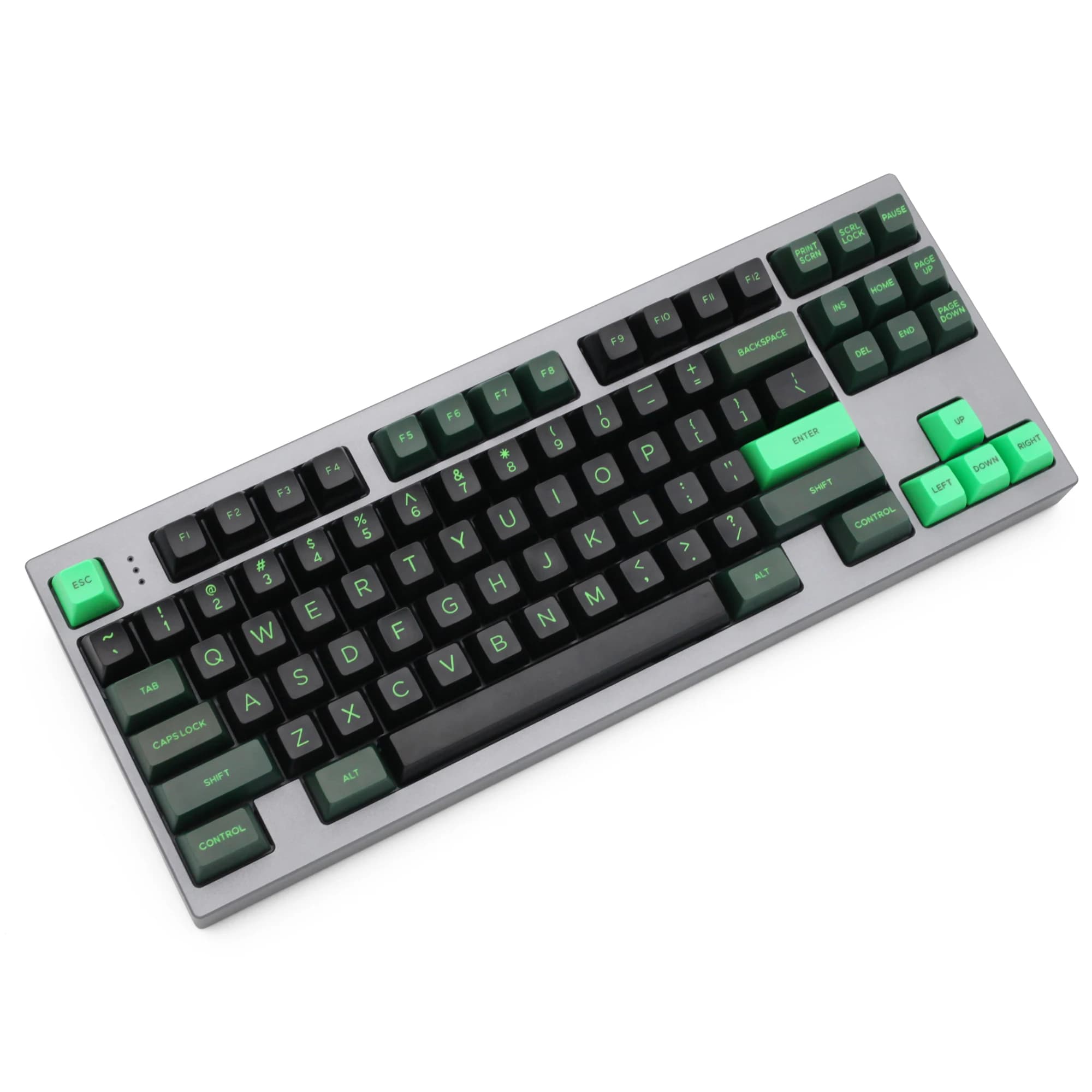 Domikey SA abs doubleshot keycap semiconductor for mx stem keyboard poker 87 104 gh60 xd64 xd68 xd84 xd96 xd75 xd87 green black