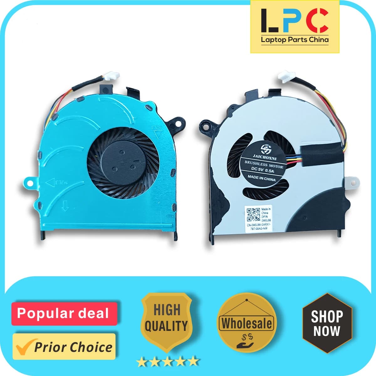 CPU Cooling Fan For Dell Inspiron 13 7347 7348 7352 New Replacement Laptop Cooler Radiator Heat Sink 0W0J86