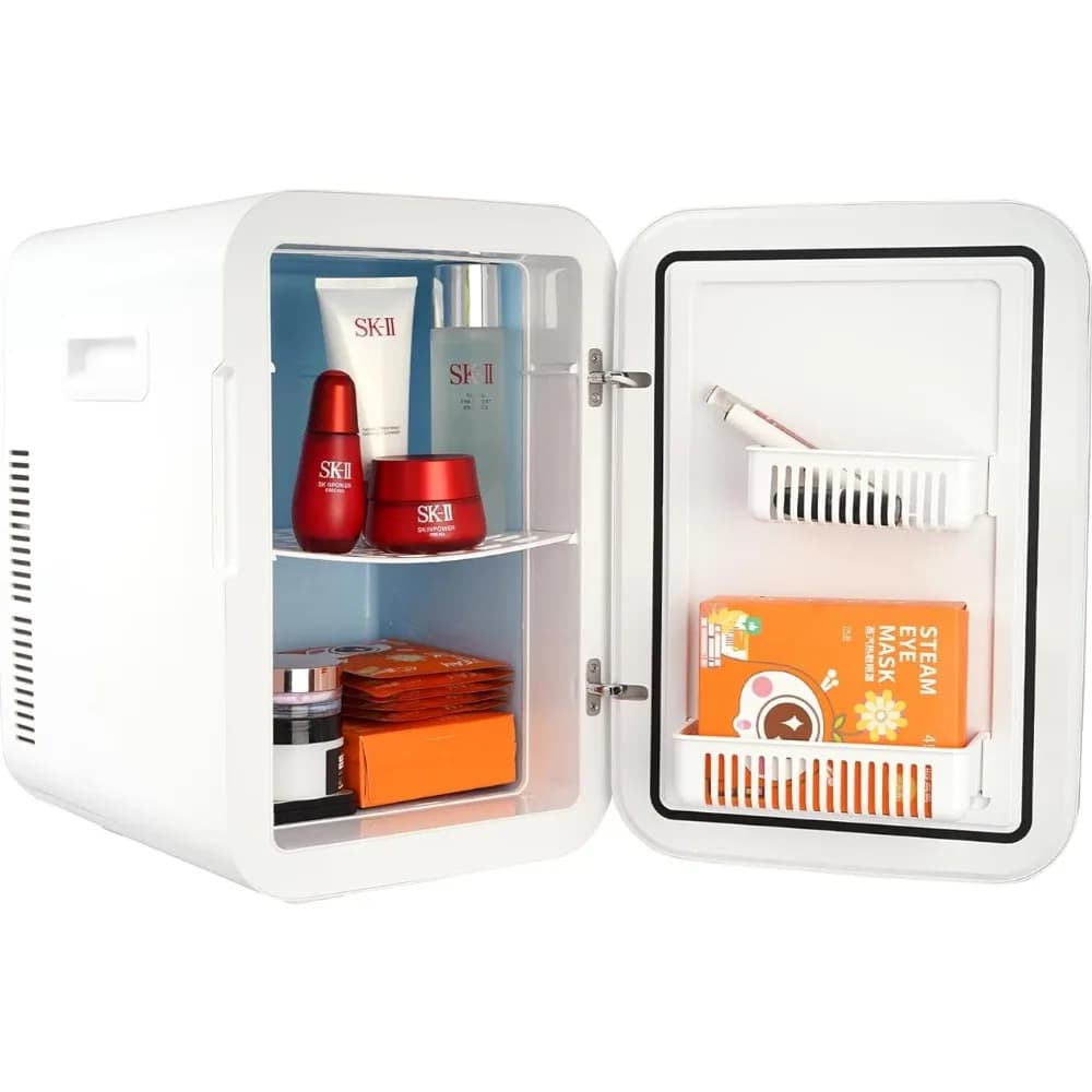 20L Skincare Fridges Temper Control Touch Screen,Portable Refrigerator for Bedroom Car Dorm,AC/DC Cool Warmer for Cosmetic Drink