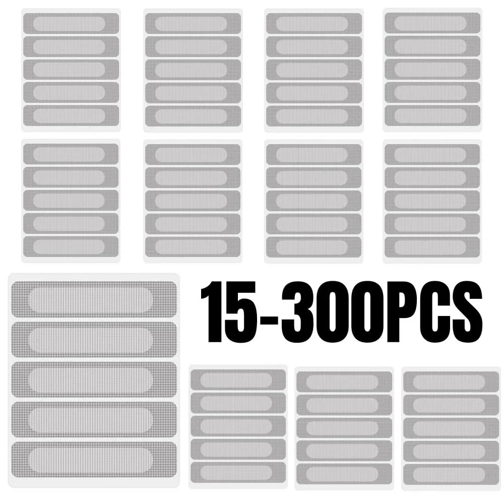 50/25/15pcs Fix Net Window Home Adhesive Anti Mosquito Net Fly Bug Insect Repair Screen Wall Patch Stickers Mesh Window Screen