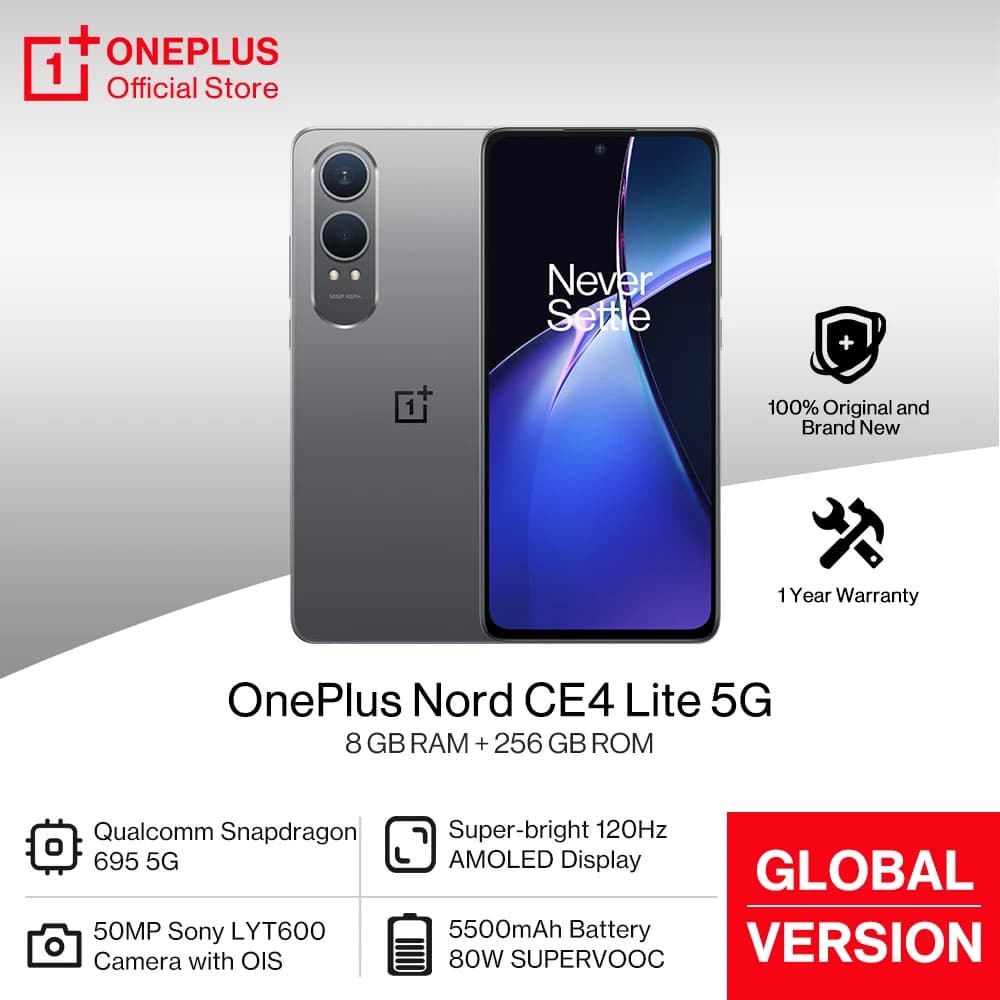 World Premiere OnePlus Nord CE 4 Lite CE4 Global Version 5500mAh Battery 80W SUPERVOOC 50MP SONY OIS Camera 120Hz AMOLED Display