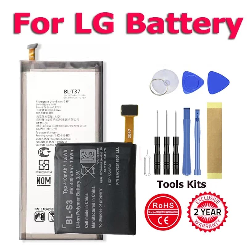 Phone BL-T37 BL-T30 BL-45F1F BL-T23 BL-T24 BL-T28 BL-S3 Battery For LG X Power 2 II V40 X-Cam H970 ThinQ Q710 Q8