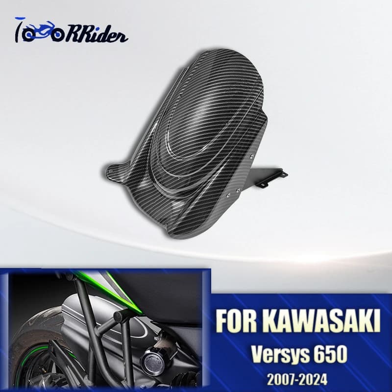 Motorcycle Rear Hugger Fender Mudguard Wheel Cover Tire Splash Guard for Kawasaki Versys 650 2007-2019 2020 2021 2022 2023 2024