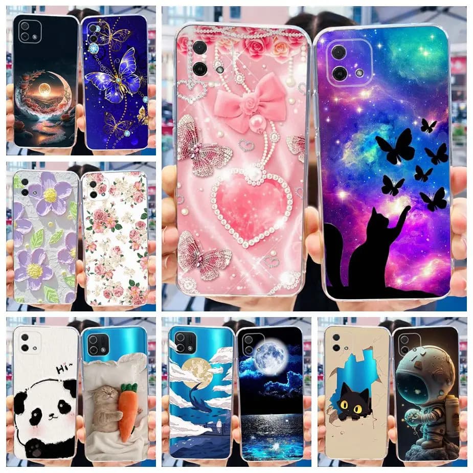 For Oppo A16k Case CPH2349 New Fashion Painted Cover Soft Silicone Phone Case For Oppo A16e A16 K OppoA16e OppoA16k Fundas Coque