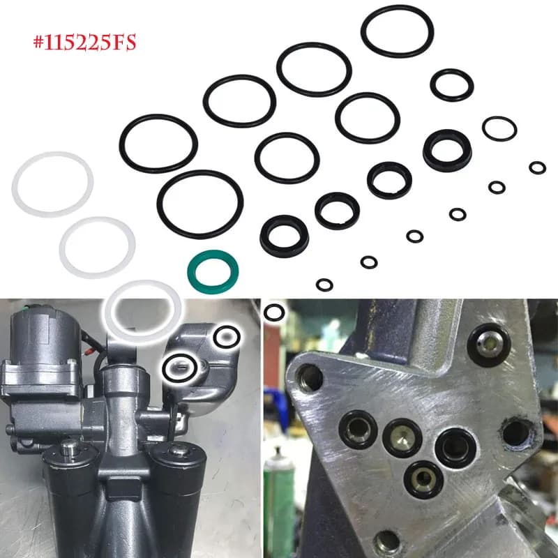 Tilt Trim Seal Kit 1997 & Up 115225FS for Yamaha Boat Power Units 115HP 150HP 175HP 200HP for Showa & 63P-43800-00-4D 64E-43822