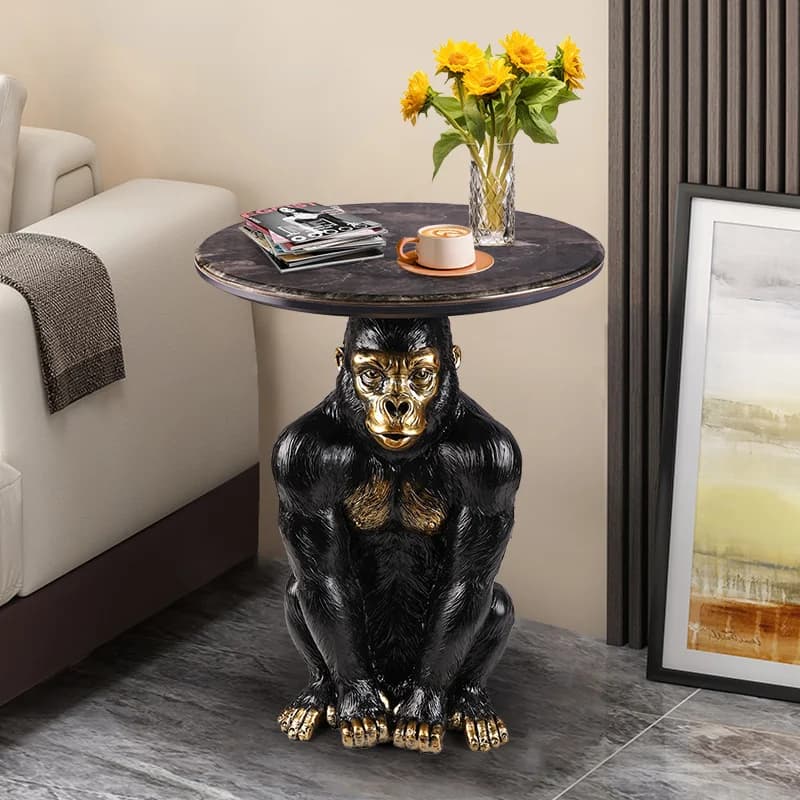 Creative Round Table Nordic Light Luxury House Slate Coffee Table Designer Mesa Coffee Tables Ornament Living Room Furniture