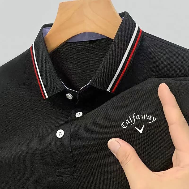 Men's breathable hot selling T-shirt, business casual POLO shirt, summer fashion short sleeved golf sports top