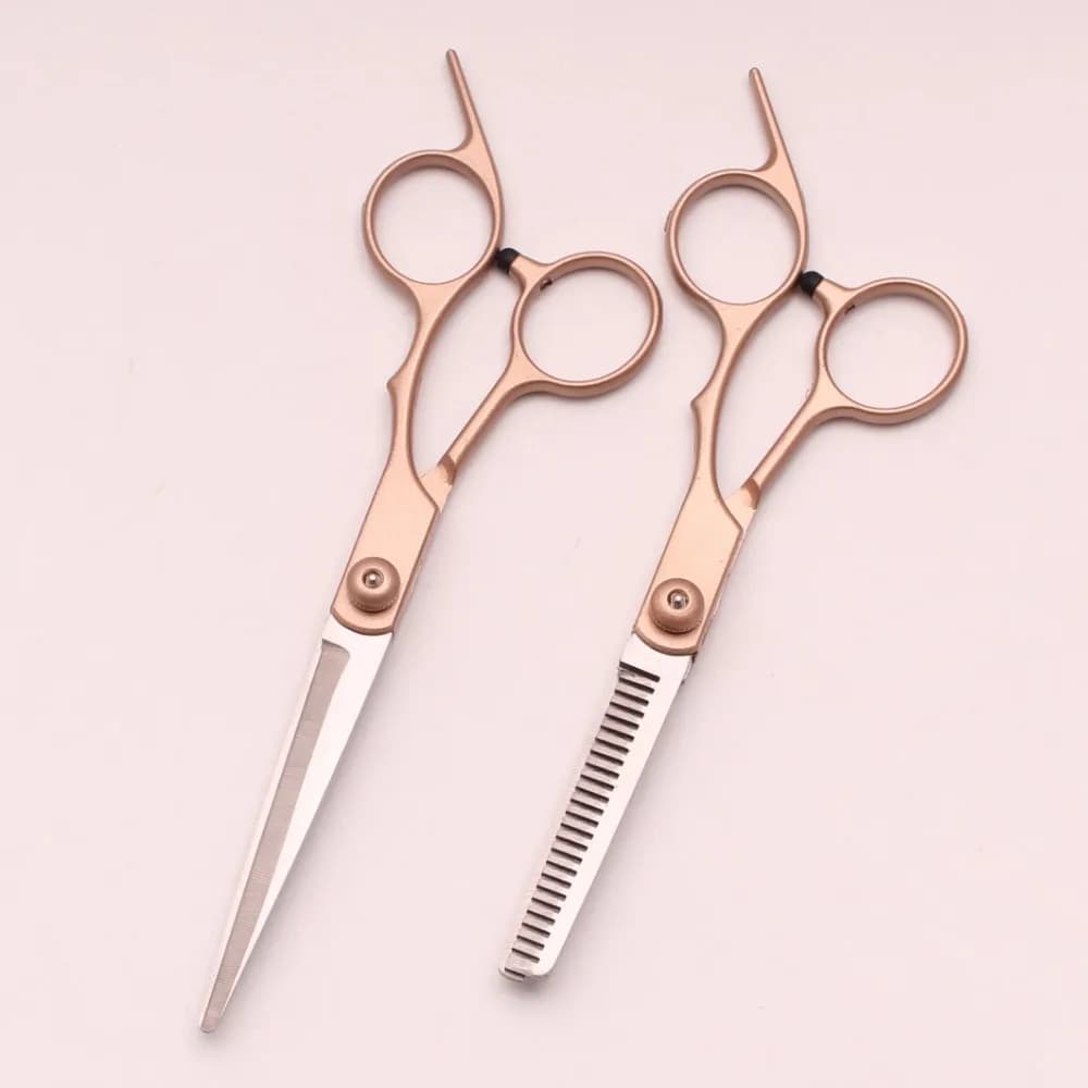 Hair Cutting Scissors 6" Japan Stainless Hairdressing Scissors Thinning Shears Hair Scissors Set Haircut Shears for Beauty Z1005