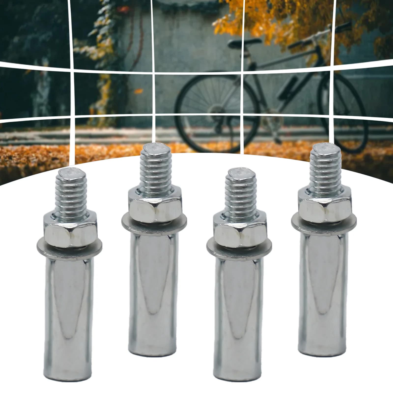 4 X Bicycle Bike Cycle Standard Cotter Pin 9.5mm 3/8\" Crank Chainwheel Black Steel Cotter Pins Bike Crankset Screws