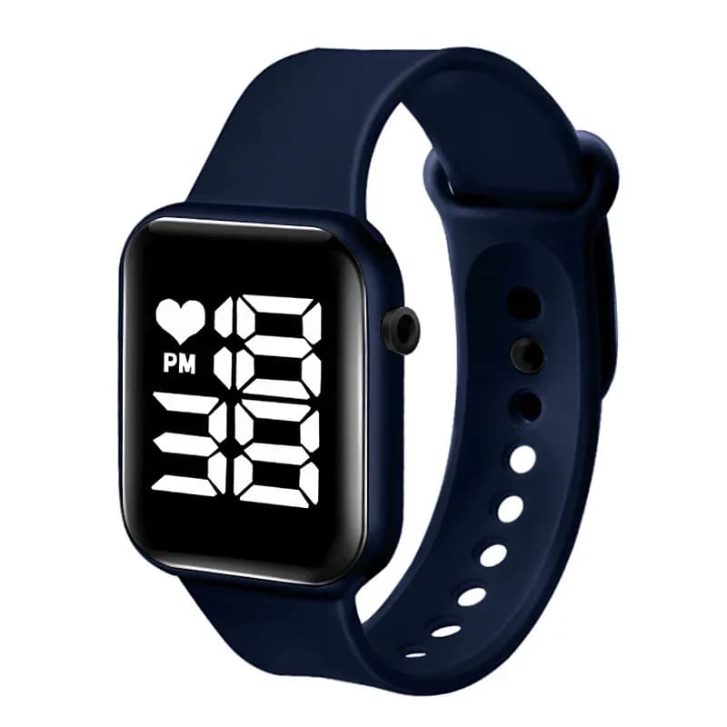 Brand Sports Electronic Watch for Women and Men Digital Watch Children Big Screen Square LED Student Wrist Watches Montre Femme