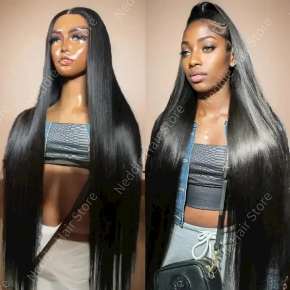 40 Inch HD Lace Front Human Hair Wigs Straight Frontal Wigs 100% Natural 13x6 Cheap Brazilian Wigs For Women Choice