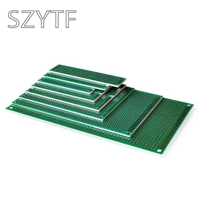 2x8 3x7 4x6 5x7 6x8 7x9 8x12 9x15cm Green PCB Dual Panel Board DIY Universal Prototype Board Protoboard Kit