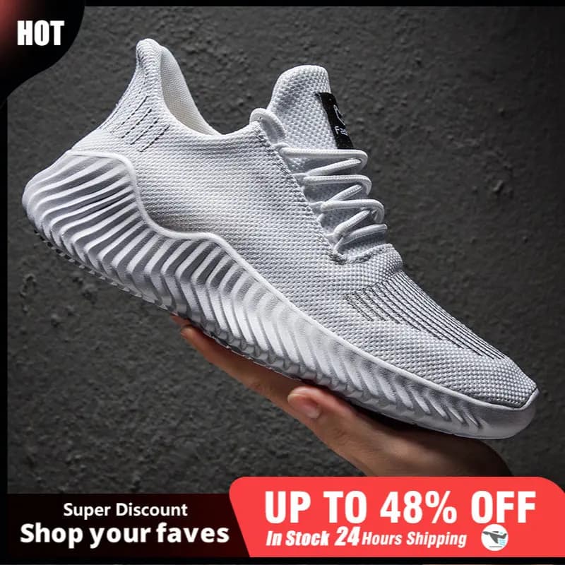 Shoes for Men Sneakers Mesh Breathable Running Sports Shoe Men Plus Size Casual Lightweight Walking Tenis Shoes Man Tennis Shoes