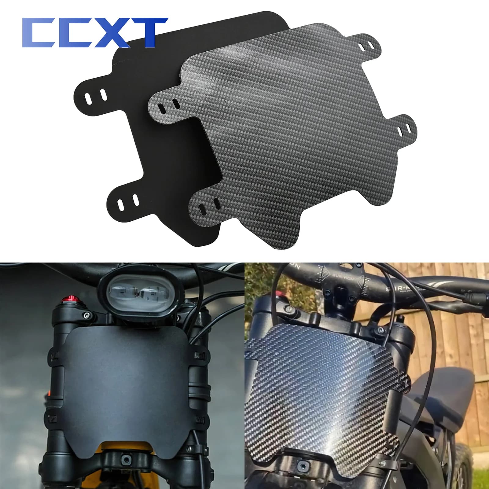 Electric Motorcycle Front License Number Plate Registration Plate For SURRON SUR-RON Light Bee S & X For Segway X260 X160 Parts