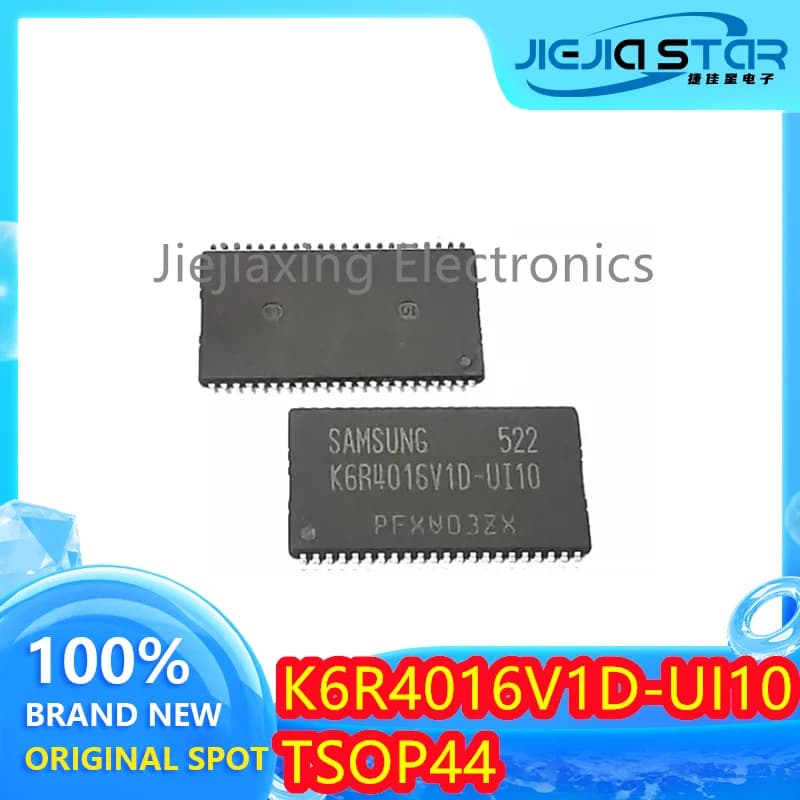 (5/10pieces) K6R4016V1D-UI10 K6R4016VID-UIIO TSOP44 high-speed static RAM chip 100% brand new and original Electronics