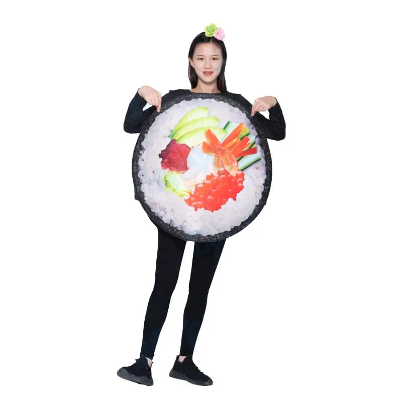 Halloween food party sushi costume cosplay unisex role-playing costume