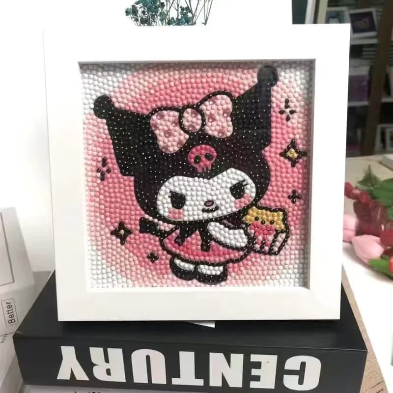 Kuromi Diamond Painting Full Diamond Frame Handmade DIY for Children's Cartoon Stickers
