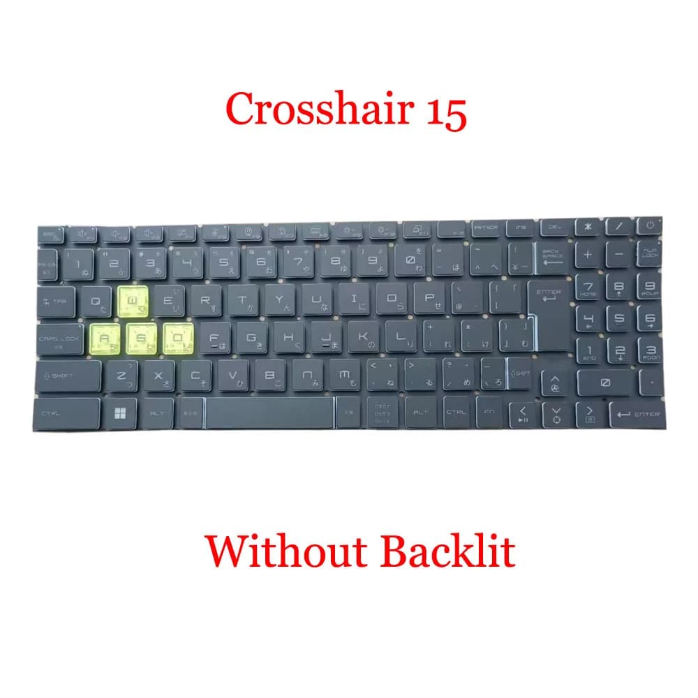Laptop No Backlit Keyboard Limited Edition For MSI Crosshair 15 A11U A11UCK A11UDK A11UEK English US Black New