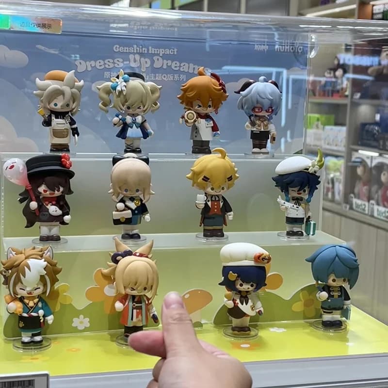 Original Genshin Mystery Box Impact Dress-Up Dreams Series Blind Box Doll Walnut And Wendy Anime Figure Collection Toy Xmas Gift