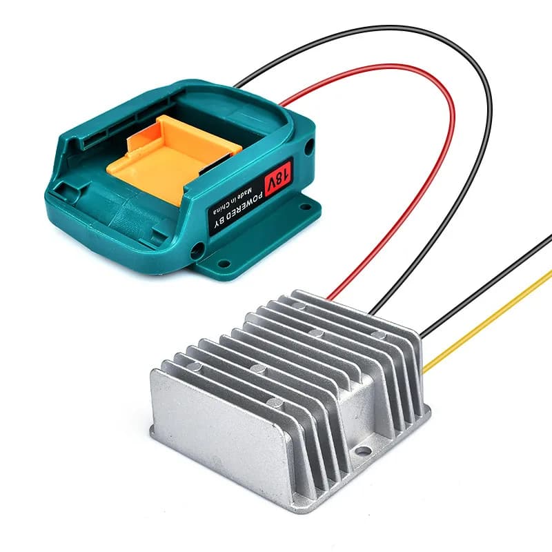 DC 18V to DC 12V Step Down Converter Adapter for Makita 18V Li-ion Battery 15A 180W DIY Automatic Buck Boost Voltage Regulator