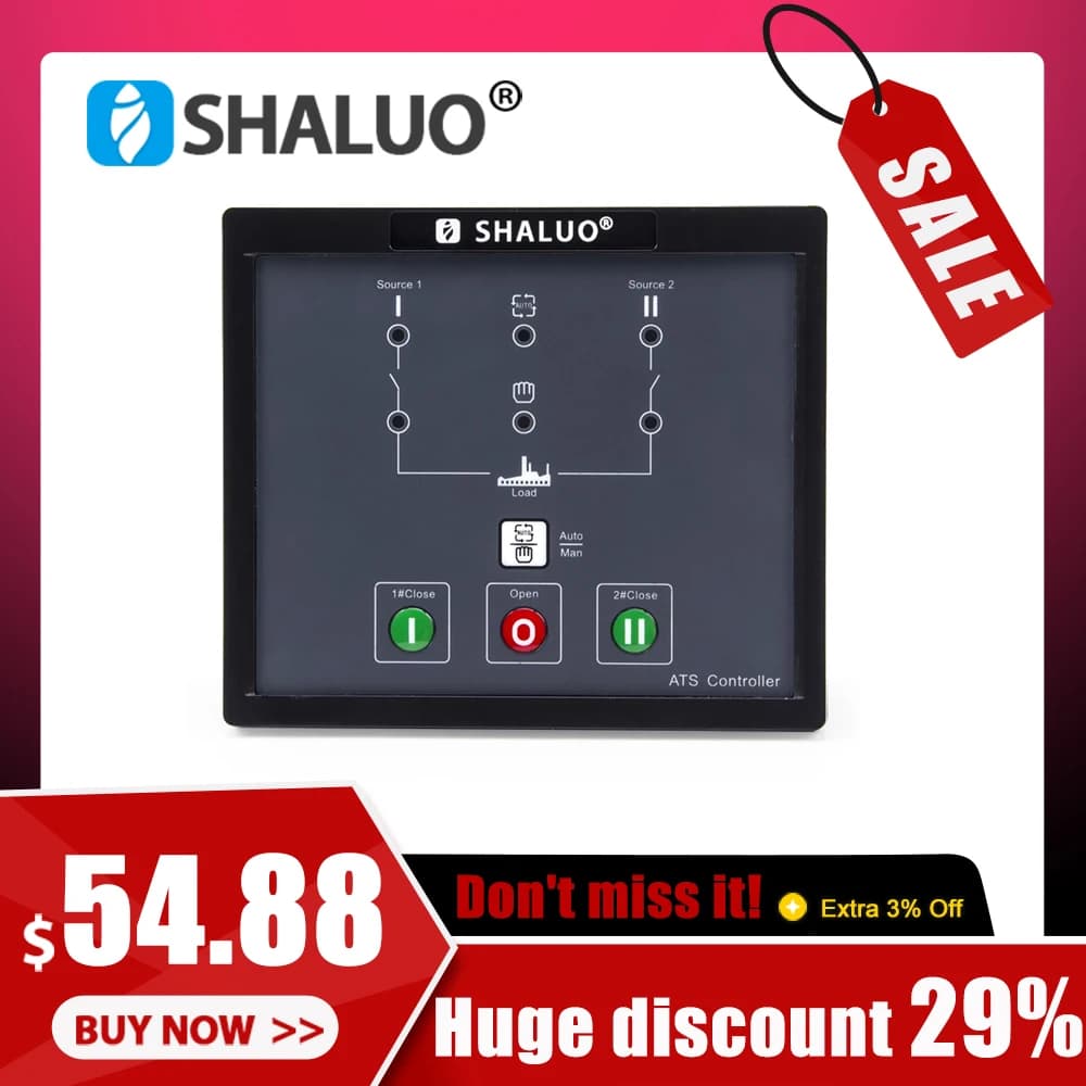 Replace SmartGen HAT530N ATS Controller Module ATS530 Dual Power Automatic Transfer Switch Control Panel Generator Parts