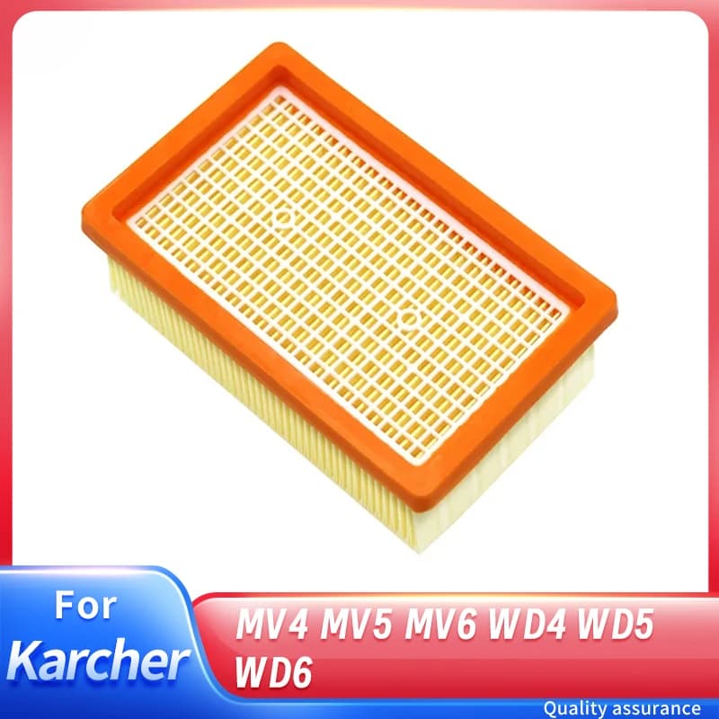 Filter for KARCHER MV4 MV5 MV Flat-Pleated Filter MV4 MV5 MV6 WD4 WD5 WD6 Wet and Dry Vacuum Cleaner Filter Replacement Parts