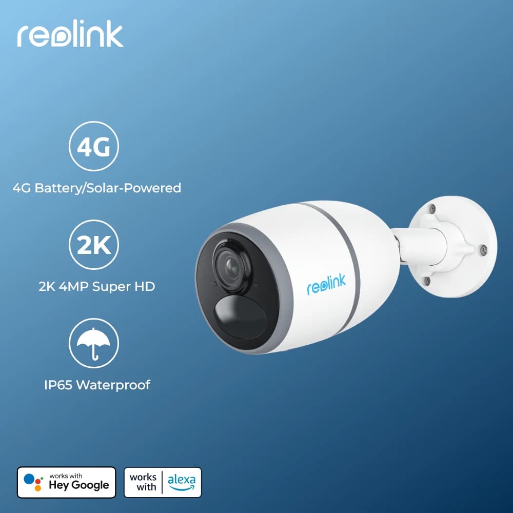 Reolink 5MP 3G/4G LTE PT Camera 4K 8MP Cellular Wireless Outdoor Security Camera Smart Detection Battery/Solar Powered IP Camera