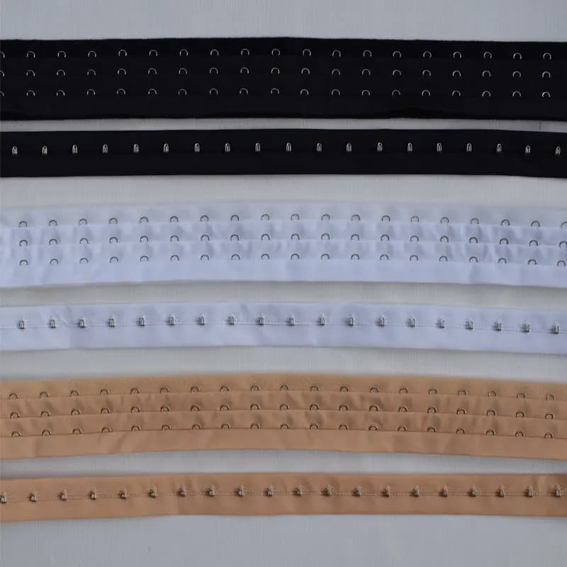 3 rows of shapewear with buckles, corset bra fabric hooks, extended buttons, DIY accessories for clothing