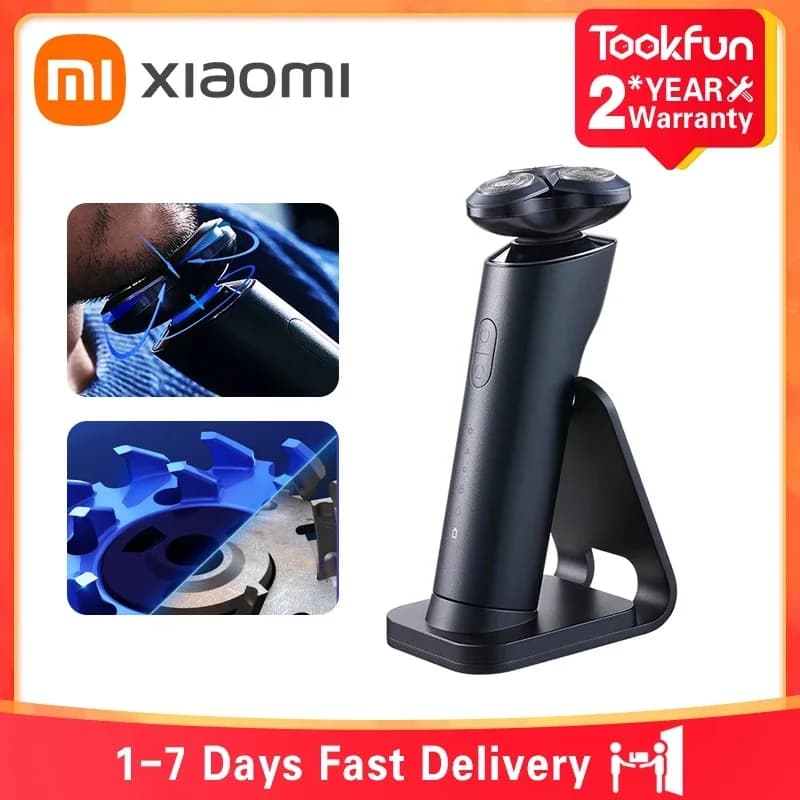 XIAOMI MIJIA Electric Shaver S700 Portable Flex Razor 3 Head Shaving IPX7 Waterproof Washable Beard Trimmer Trimer Cutter 30 day