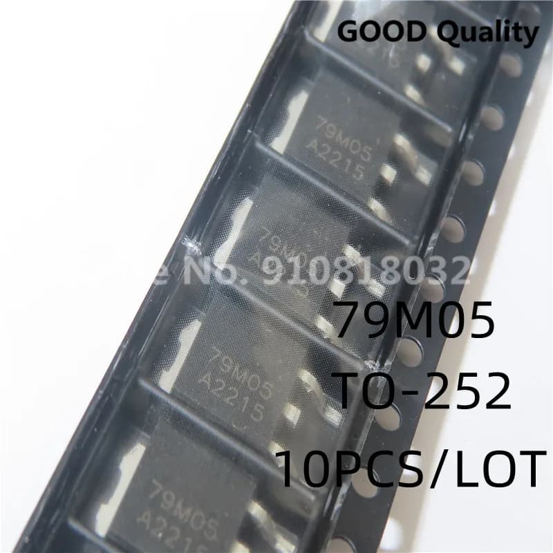 10PCS/LOT MC79M05CDT 7905 79M05 three-terminal regulator voltage regulator IC 5V SMD TO-252 Original New In Stock