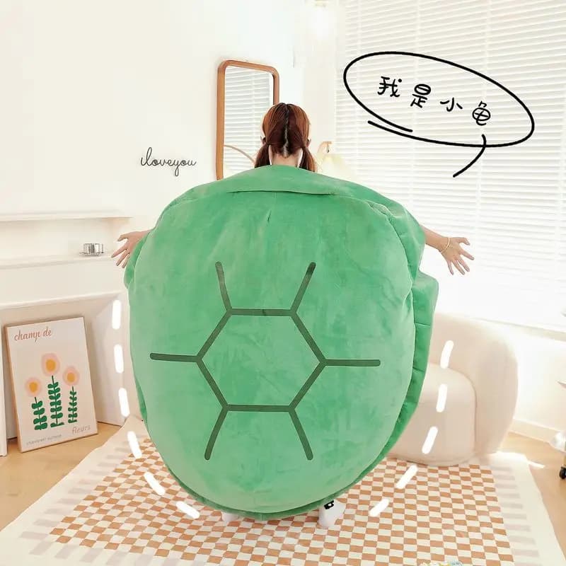 100cm Shell Plush Funny Turtle Shell Plush Toy Children Sleeping Bag Stuffed Soft Tortoise Pillow Cushion Hot Sale Creative Toy