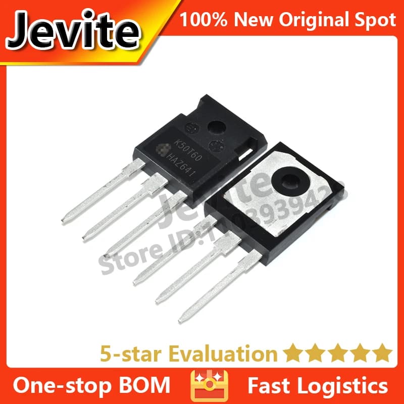 Jevite 100% New Original electronics Controller 10 units/lote K50T60 IKW50N60T 600V 50A TO-247 Triode IGBT Transistor
